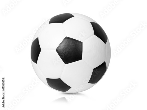 Football ball on white background