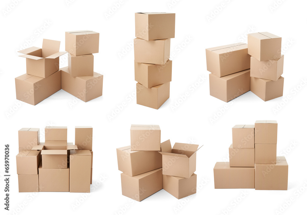 cardboard box package moving transportation delivery