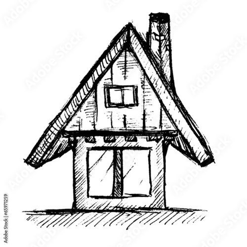 House Hand Drawn Vector Illustration