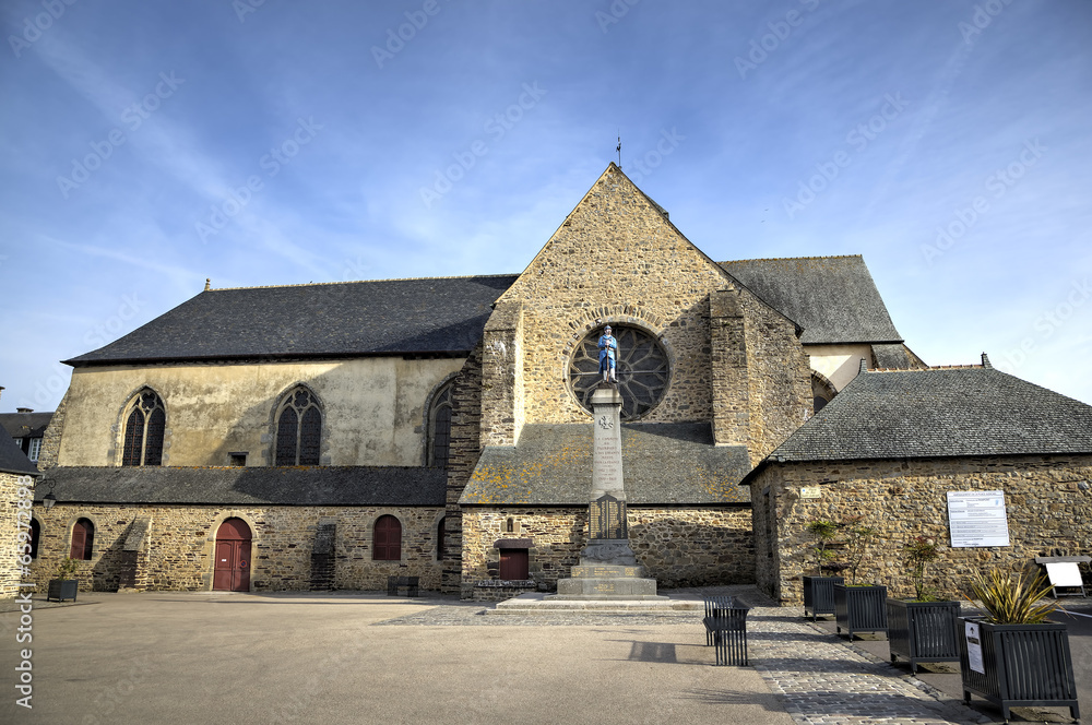 Abbey of Paimpont. Broceliande, France