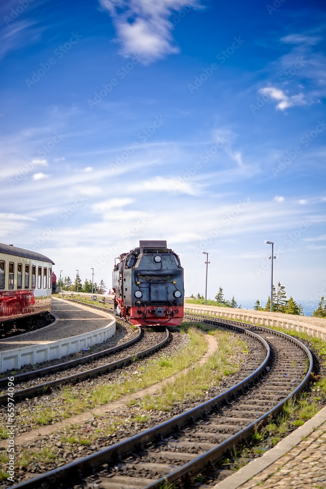 Naklejka premium Steam locomotive