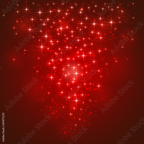 Red starry background
