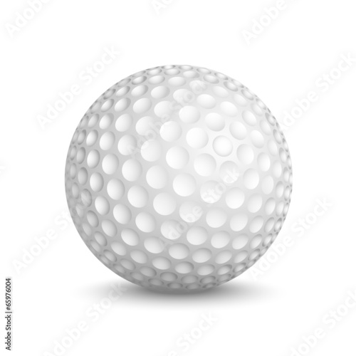 Golf ball isolated on white background