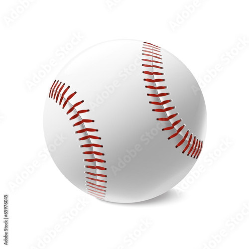 Baseball ball isolated on white background