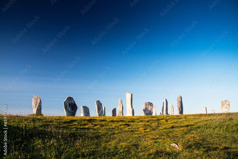 standing stones at callinish on the island lewis, scotland, UK