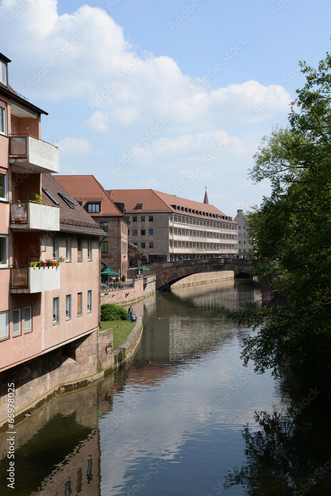 Fototapeta premium Fleischbrücke in Nürnberg