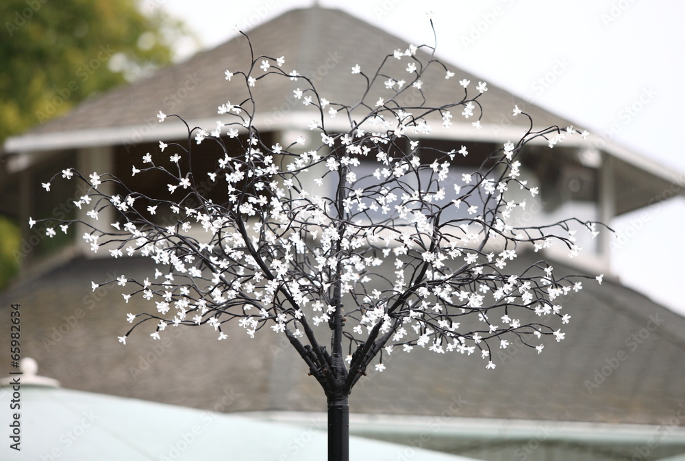 The modern street light. Led tree lighting decoration. The modern street light. Led tree lighting decoration.