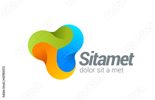 Corporate Media vector logo design. Business Technology