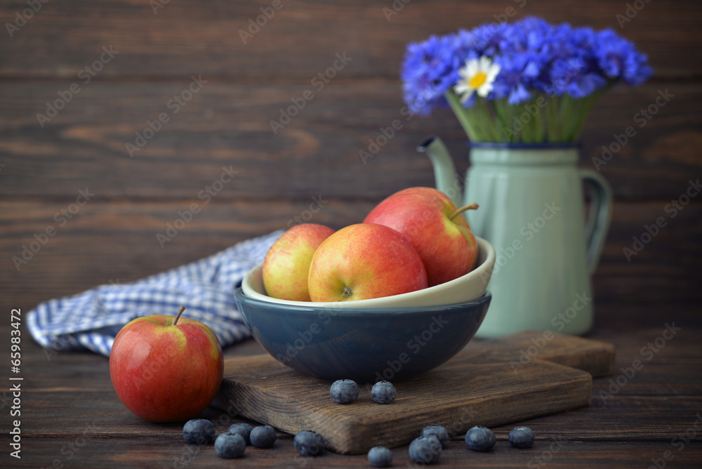 Apples and blueberry Apples and blueberry
