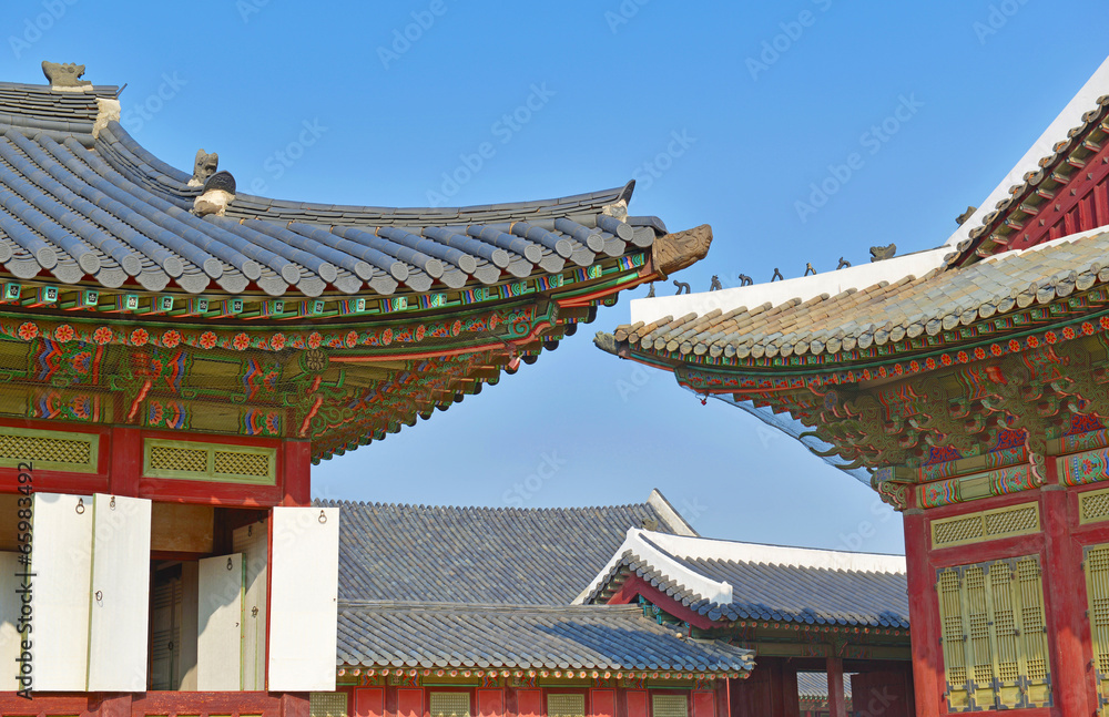 Naklejka premium Gyeongbokgung Palace, Seoul, South Korea