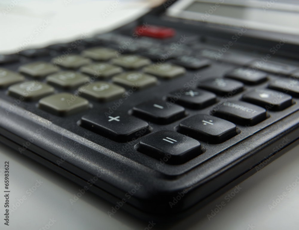 Closeup image of calculator keyboard Closeup image of calculator keyboard