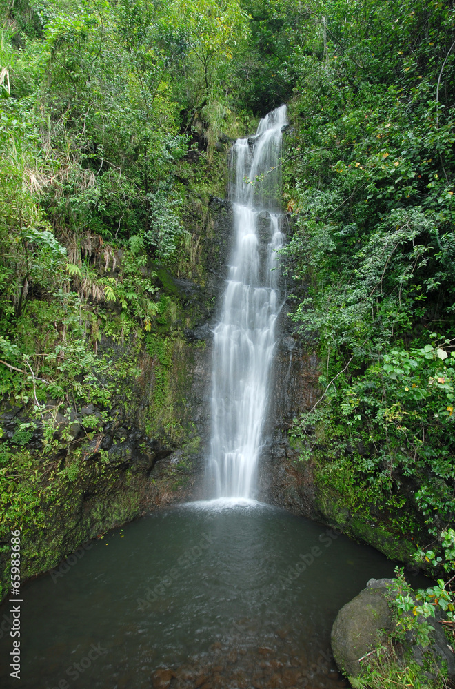 Waterfall in Haleakala National Park, Hawaii, USA Waterfall in Haleakala National Park, Hawaii, USA
