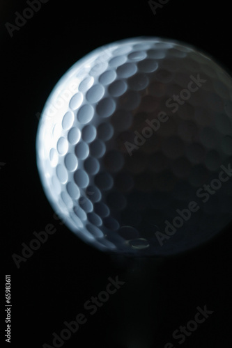 close-up of a golf ball