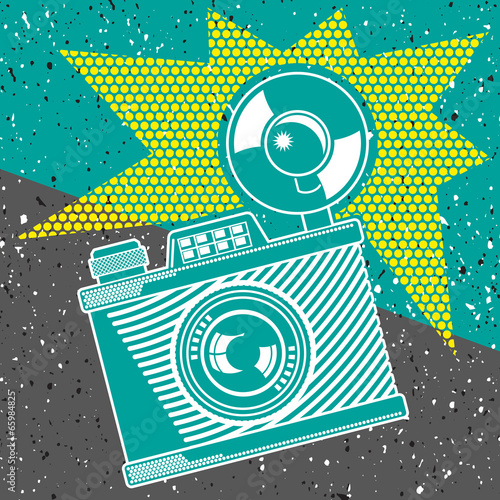 Vintage camera poster