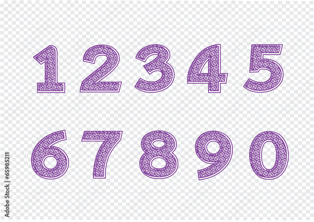 Numbers set. illustration Numbers set. illustration