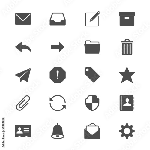 Email flat icons