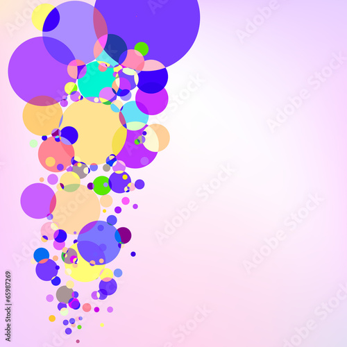 Purple background with bubbles. EPS 10