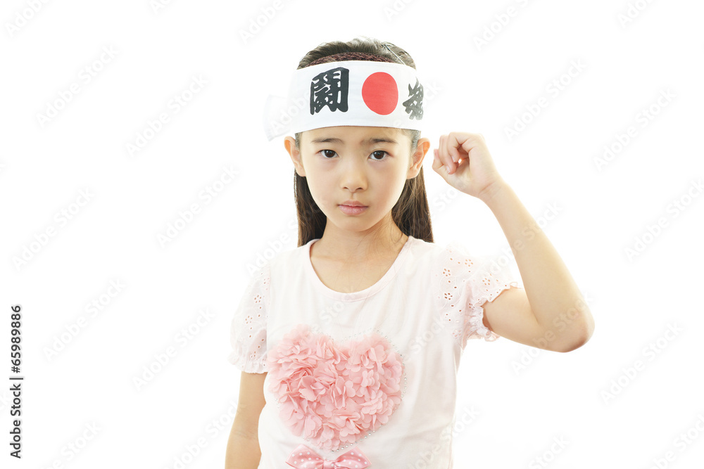 声援する女の子 声援する女の子
