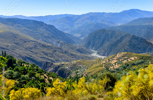 View in the Alpujarras Mountains, Granada, Andalusia, Spain photo