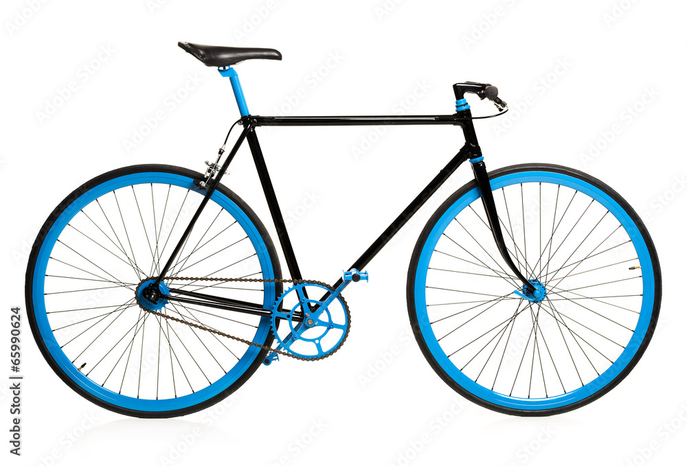 Naklejka premium Bicycle isolated on white background