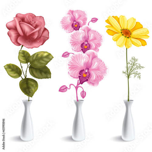 Fototapeta Naklejka Na Ścianę i Meble -  Flowers in vase