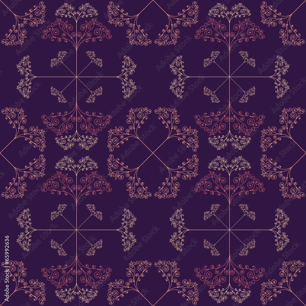 Seamless pattern with subtle floral ornament Seamless pattern with subtle floral ornament