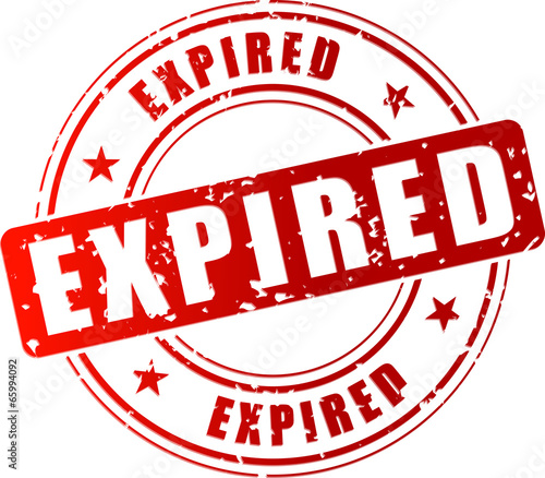 Vector red expired stamp
