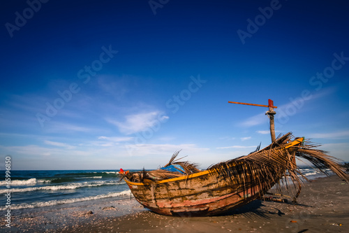 Obraz na płótnie Mui Ne Fishingboat w salonie