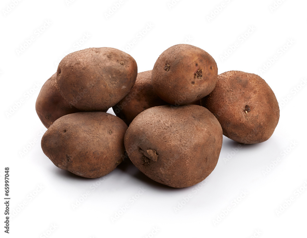 Potatoes isolated on white background Potatoes isolated on white background