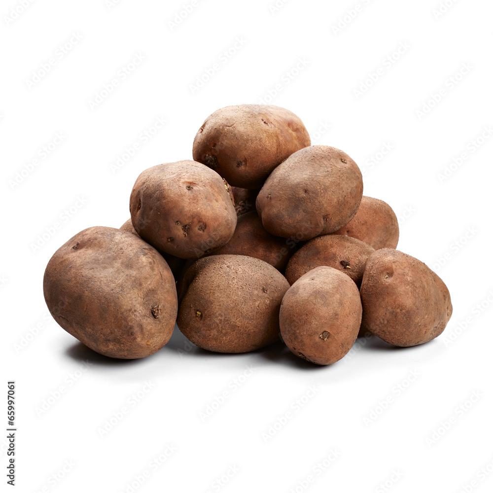 Potatoes isolated on white background Potatoes isolated on white background