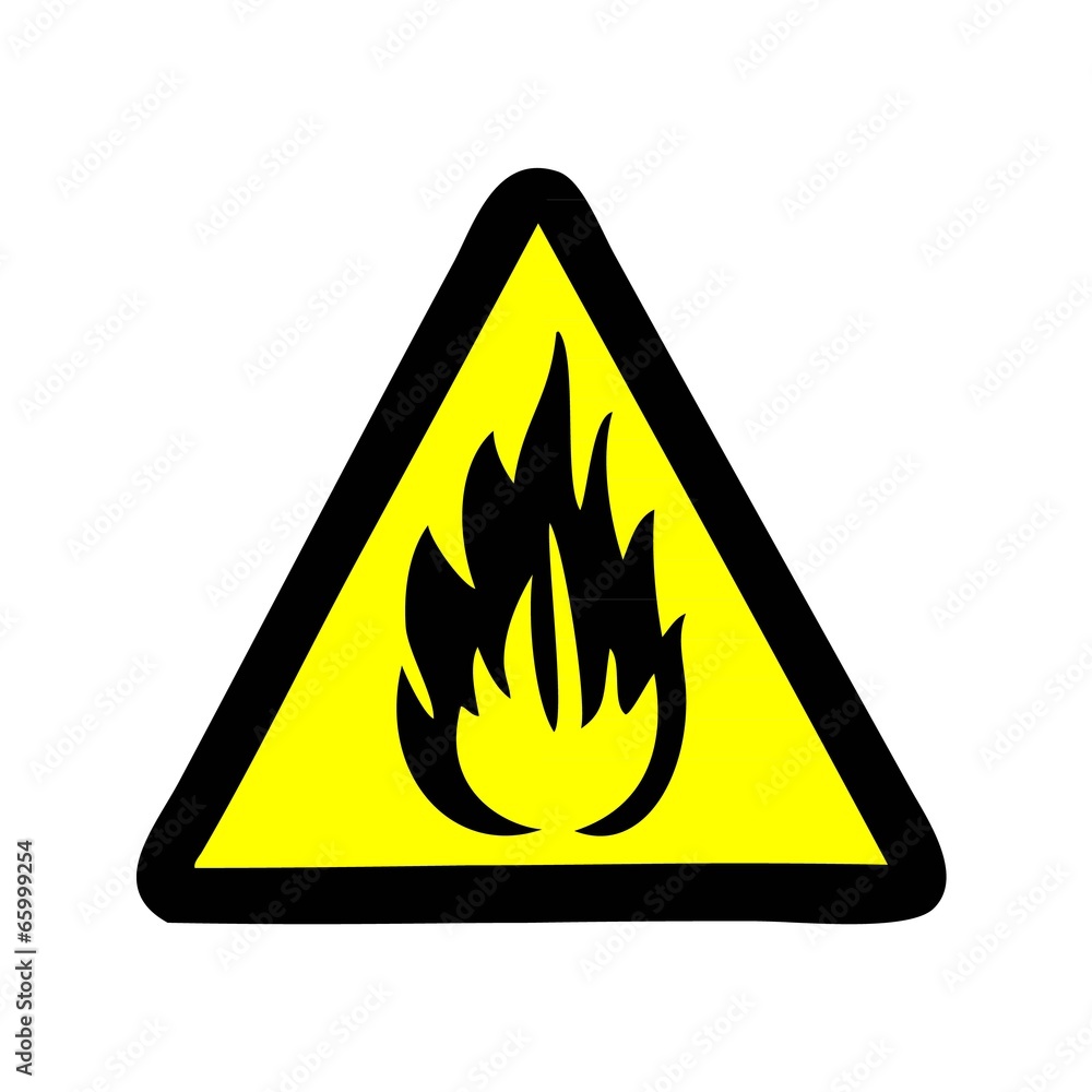 Flammable. sign Flammable. sign