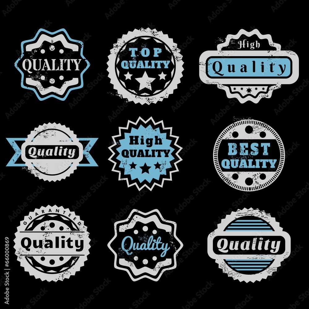 Quality mark - vector rubber stamps Quality mark - vector rubber stamps