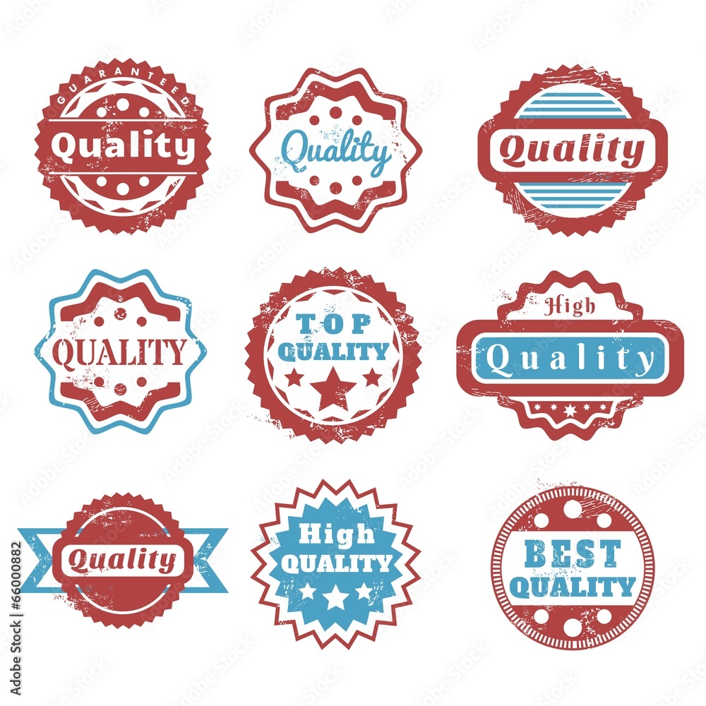 Quality product - vector stamps