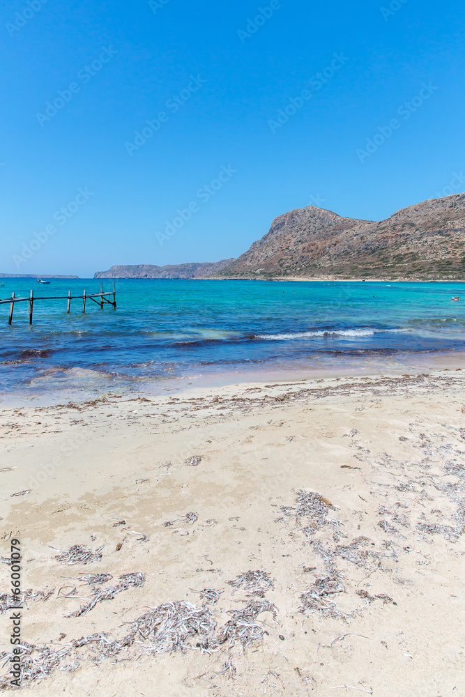 Gramvousa, island Crete, Greece. Balos beach.