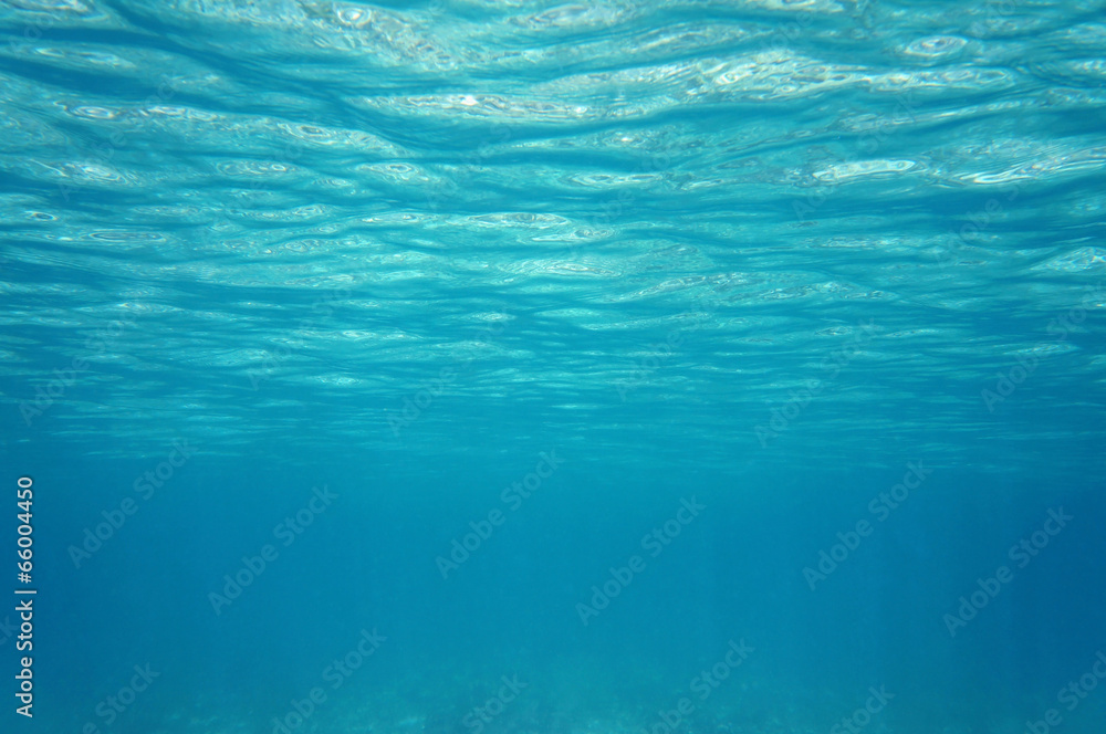 Ripples under water surface in the sea Ripples under water surface in the sea