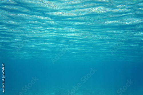 Ripples under water surface in the sea
