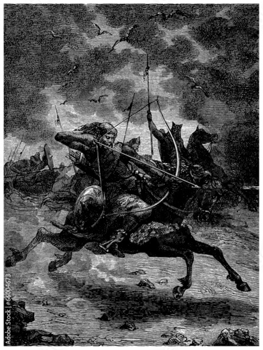 фотографія Mongols or Huns : Attacking