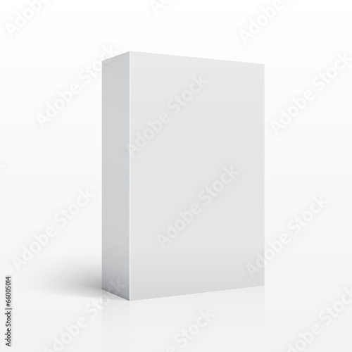 Blank 3D Box. Vector illustration for your design.