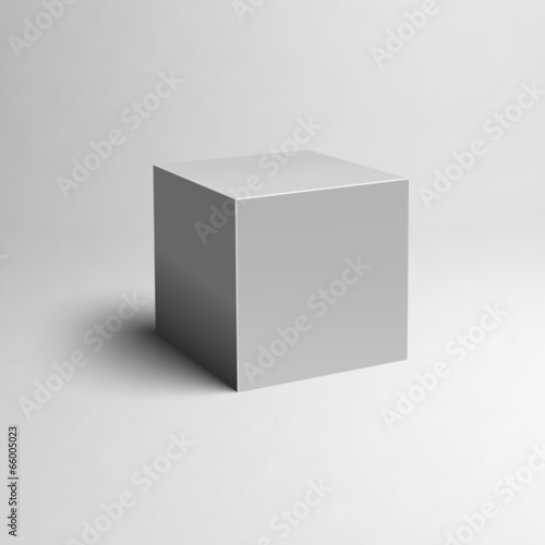 Cube 3D. Vector illustration for your design. © Shanvood
