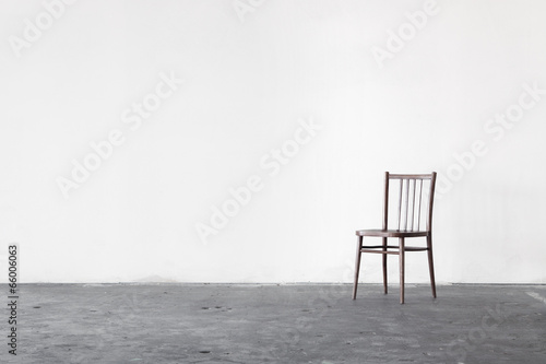 White wall texture with a chair