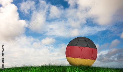 Composite image of football in germany colours