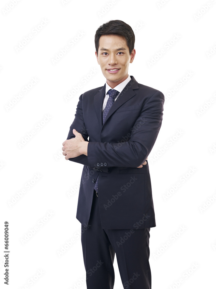 portrait young asian businessman, isolated on white portrait young asian businessman, isolated on white