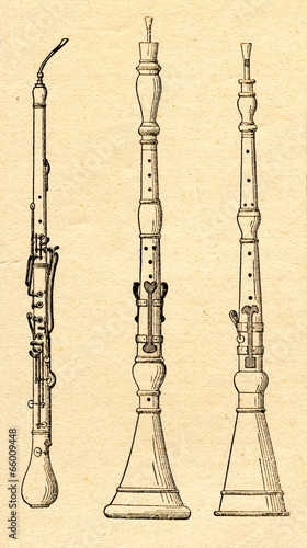 Cor anglais, discant oboe, alt oboe (from left) photo
