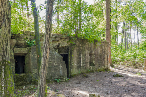 Bunker of world war 1 in flanders fields