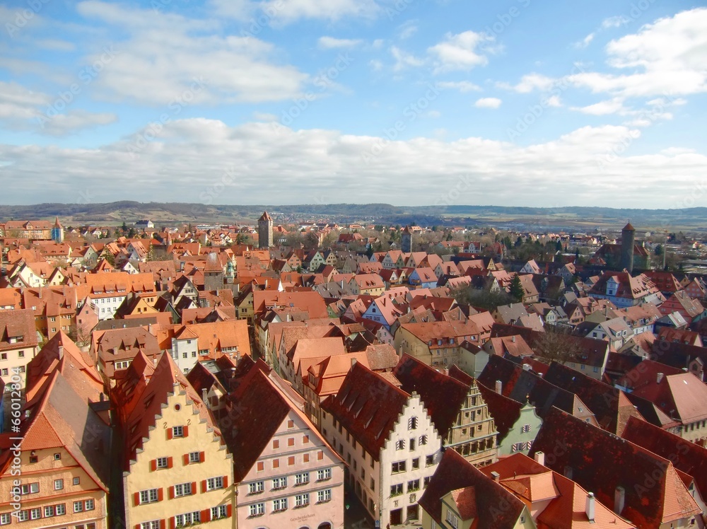 Fototapeta premium ドイツ・ローテンブルクの街並み