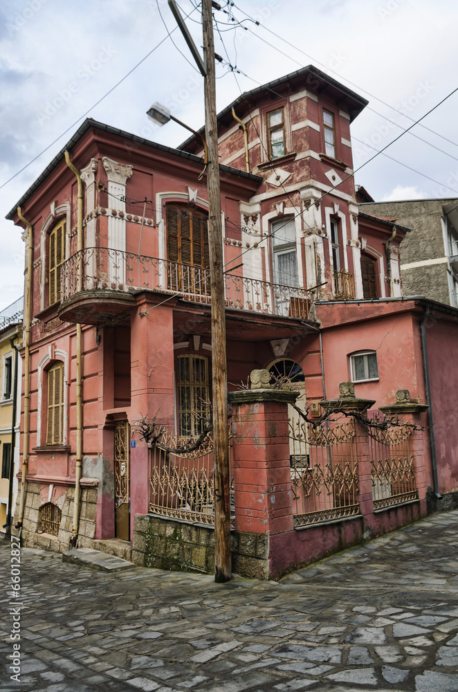 Old neoclassical building in Florina, Greece