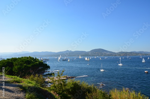 Vue du golfe de saint tropez