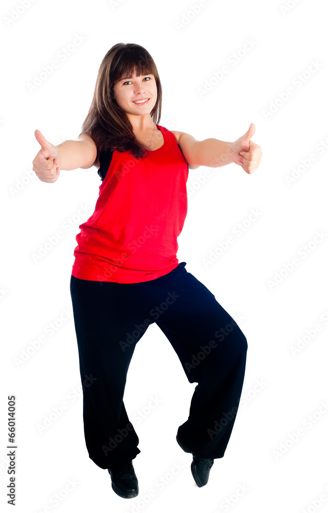 Obraz premium Pretty hip-hop dancer