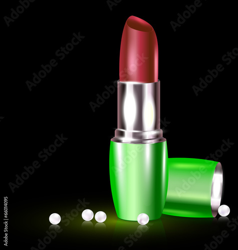 lipstick and pearls