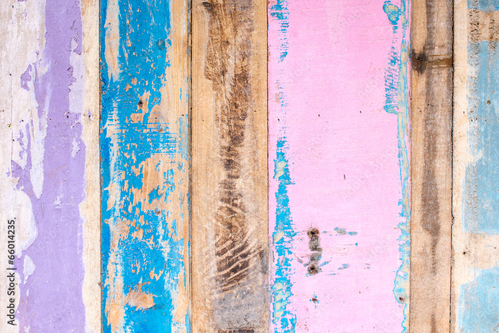 Painted rustic boarding on the wall, texture material.